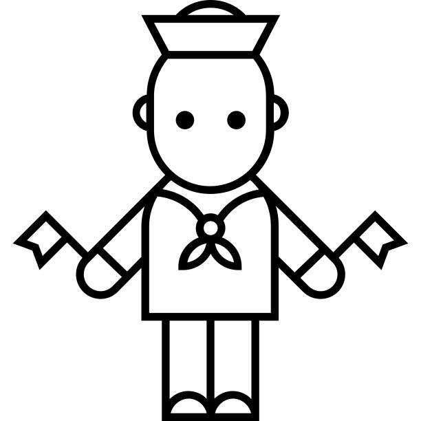 Sailor with Flags