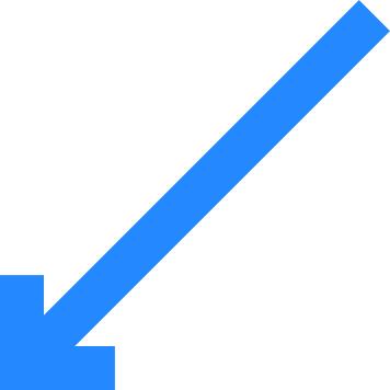 Diagonal arrow