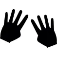 Number eight with eight fingers