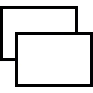Two overlapping rectangular boxes