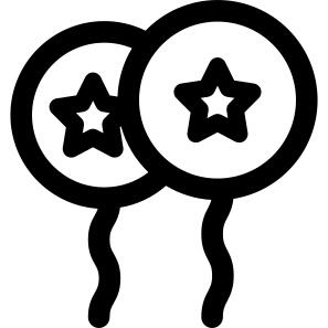 Two Balloon with Stars