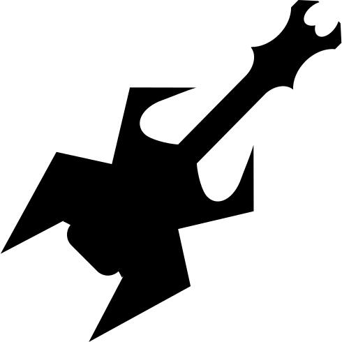 Heavy metal sharpen guitar like an insect