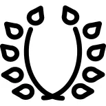 Branches with leaves ornament