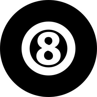 Pool ball number eight