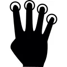 Touch and downward sliding