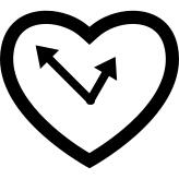 Heart wall clock