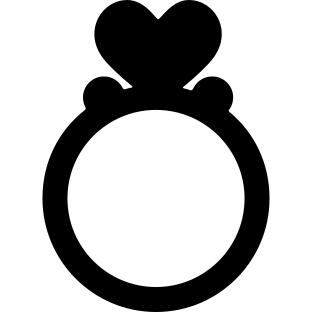 Ring with a heart