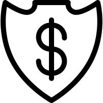 Shield with Dollar Symbol
