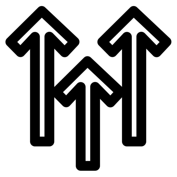 Arrows up