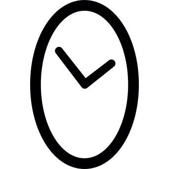 Oval clock
