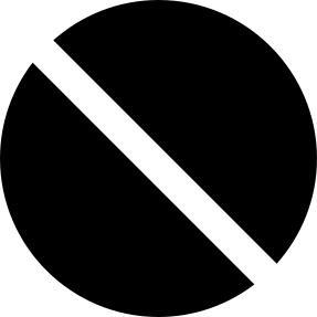 Not allowed symbol