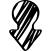 Sketched down arrow shape variant