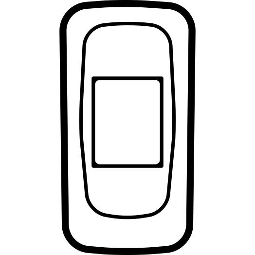 Phone back with batteries hole