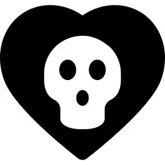 在心脏里面的万圣夜头骨