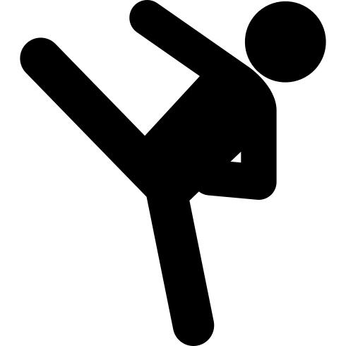 Man posture silhouette