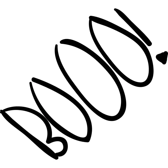 Scaring onomatopoeia of Halloween shout