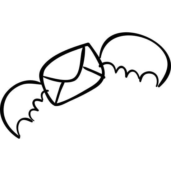 New Halloween email with bat wings