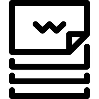 Stack of Presentation Cards With Corner Folded