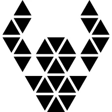 小三角形的多边形装饰