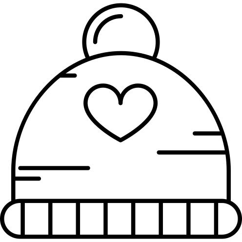 Winter Hat with Heart