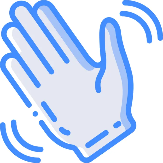 Waving hand