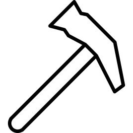 锤子工具轮廓
