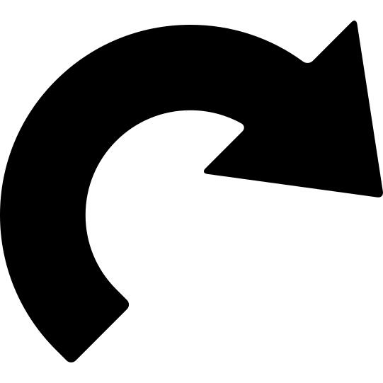 Semicircular arrow
