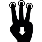 Tactile command down