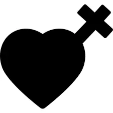 万圣节心与卡住的十字架