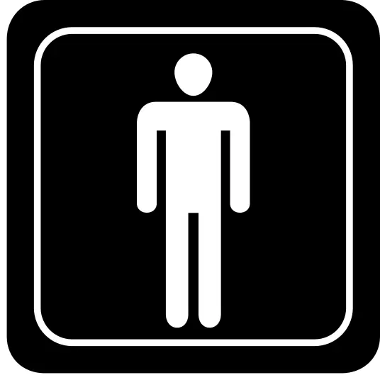 Man signal in square