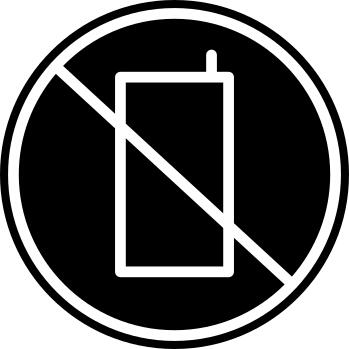 No cellphone use allowed