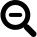 Magnifying glass with minus sign