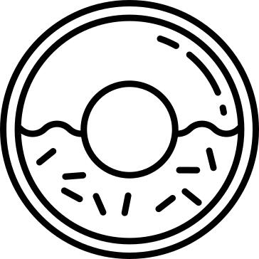 圆形甜甜圈