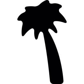 Black palm tree