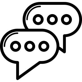 Two Speech Bubbles