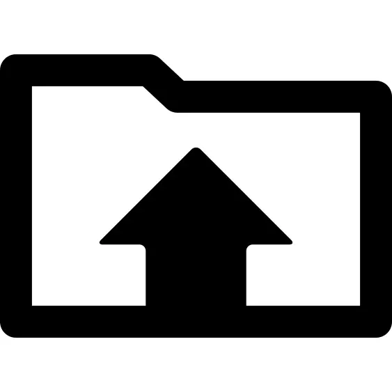 Folder with up arrow
