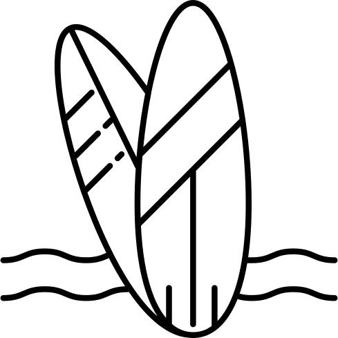 两个冲浪板