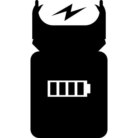 Tool with battery symbol