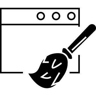 Cleaning brush and machine outline