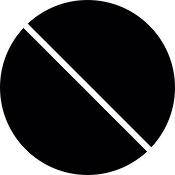 Not allowed symbol