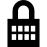 Locked padlock