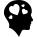 Bald head in love with four hearts