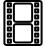 Film strip photograms inside a circle