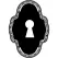 Keyhole of vintage design