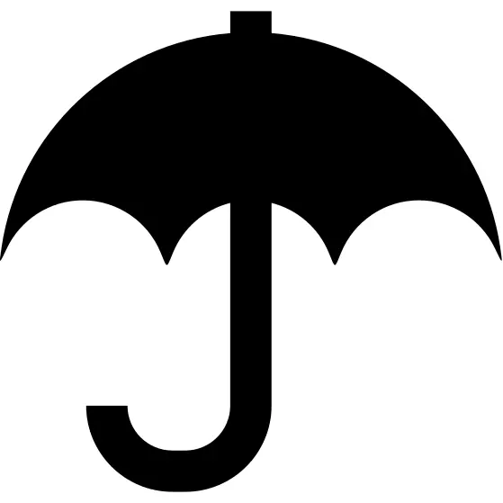 Black umbrella for rain