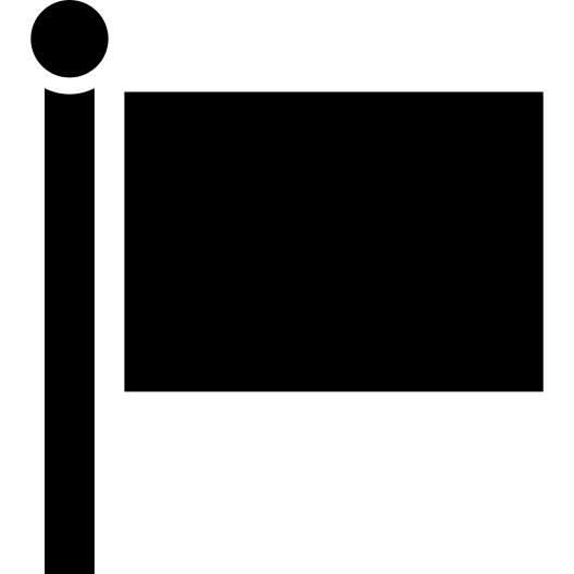 Flag black shape