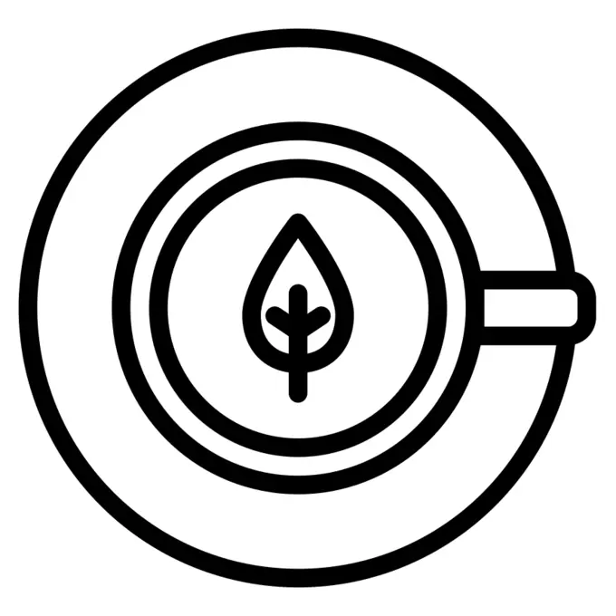 Hot green tea