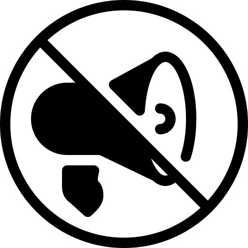 No shouting