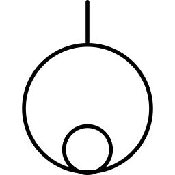Circular christmas ornament