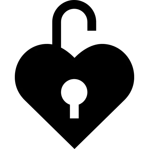 Open padlock